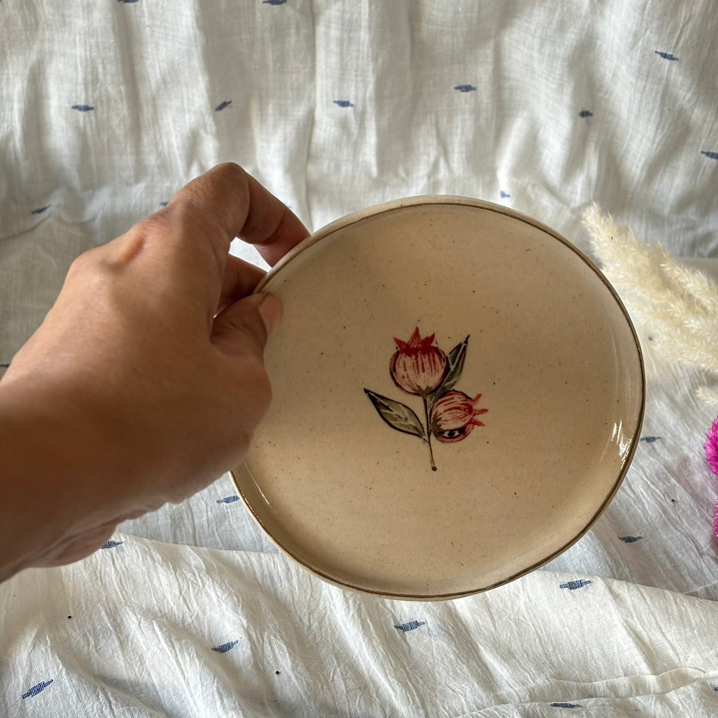 Set of 2: Anaar Cake Plates