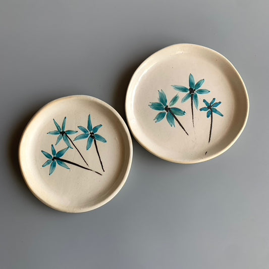Set of 2 - Bahaar White & Blue