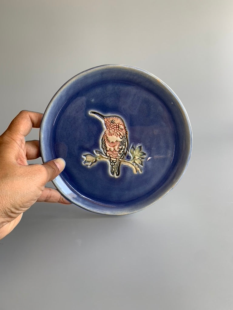 Kingfisher 7" Plate - Blue