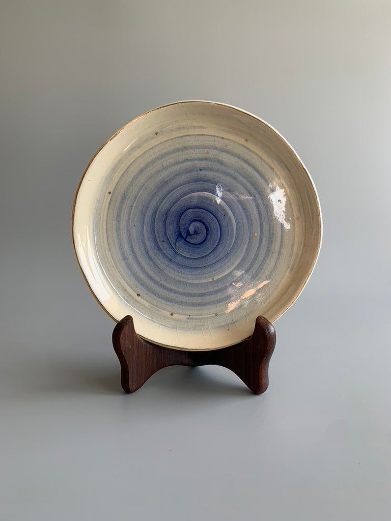 Spiral 7" Plate - Blue