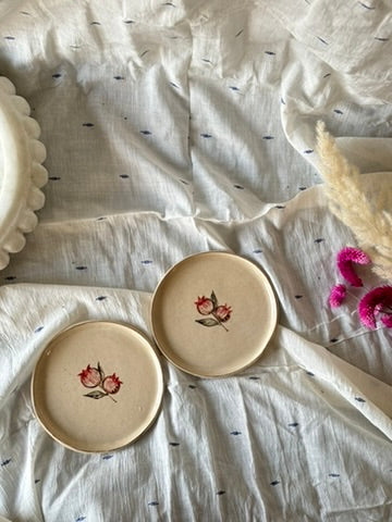 Set of 2: Anaar Cake Plates