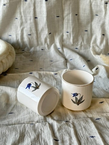 Tulip Porcelain Tumblers - Set of 2 - Blue