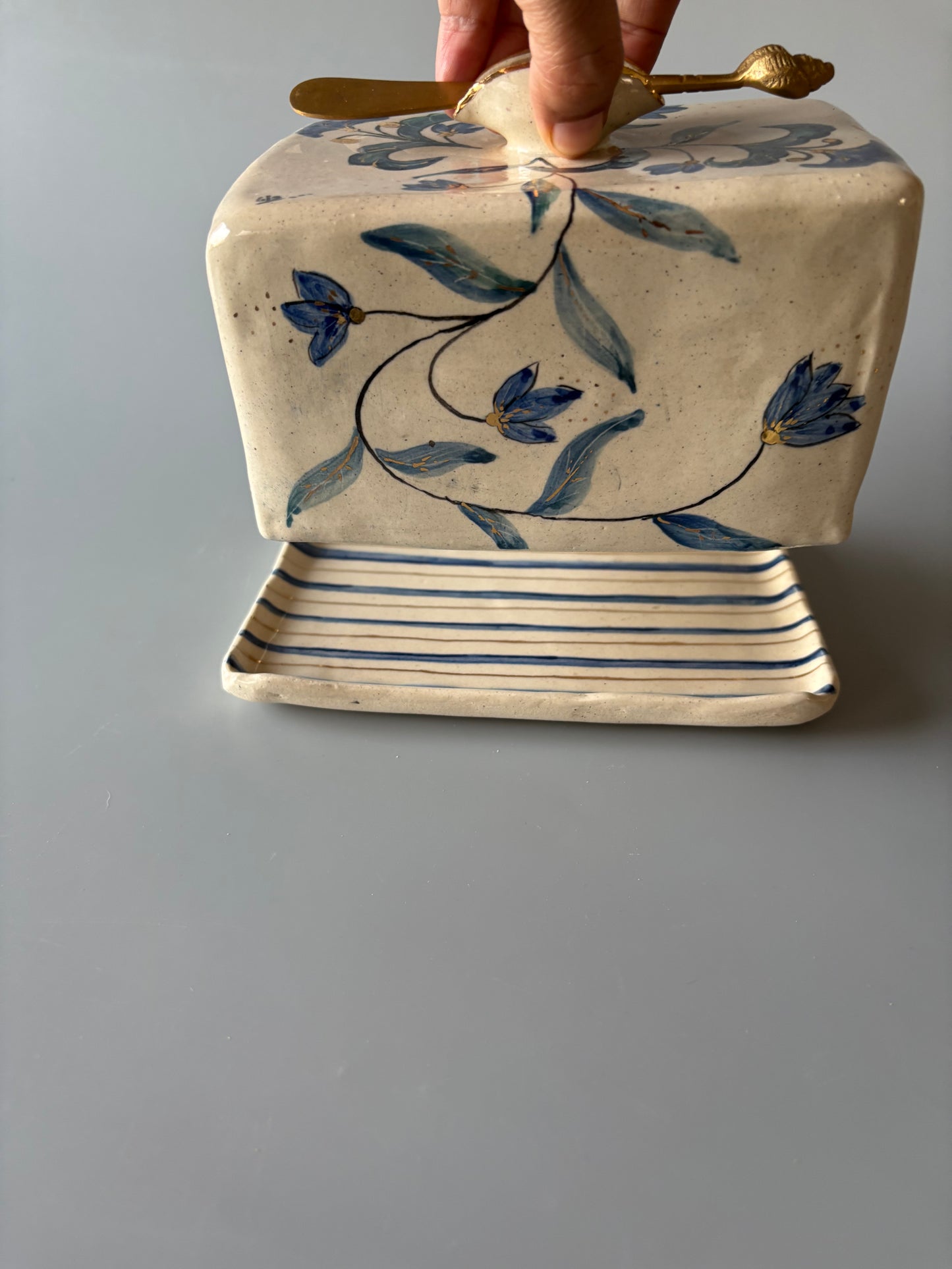 Gul Butter Dish Blue