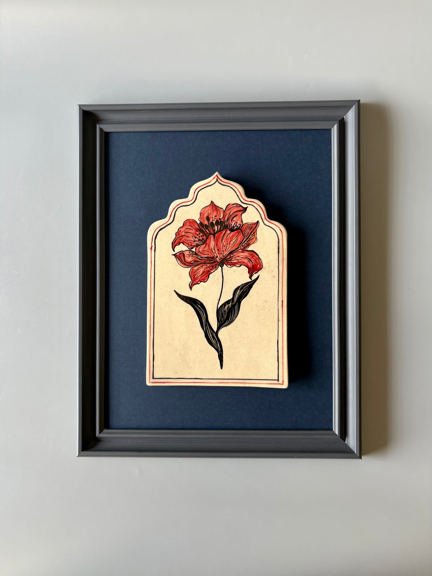 Boond Wall Art without Frame (Red)