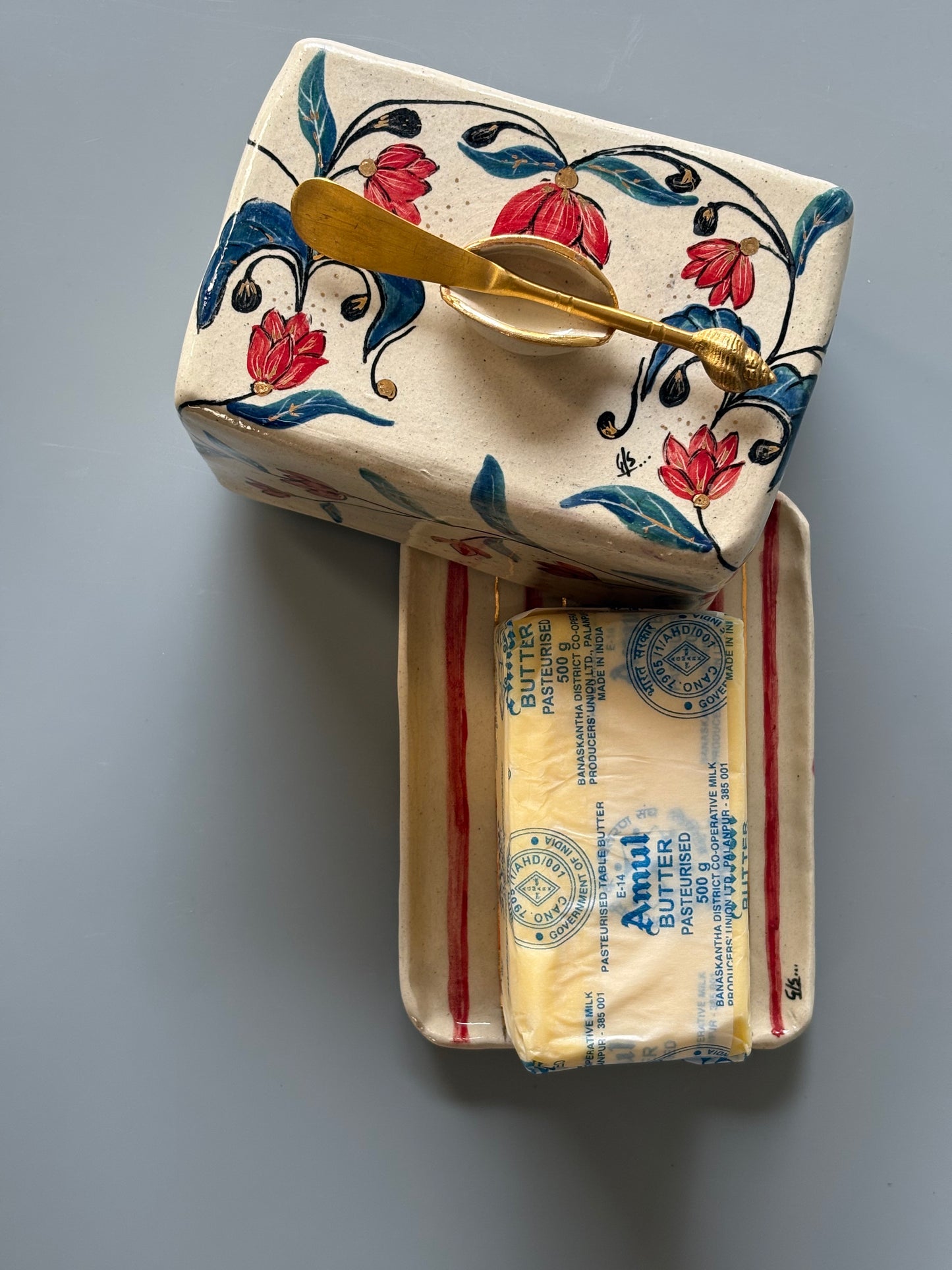 Gul Butter Dish Red