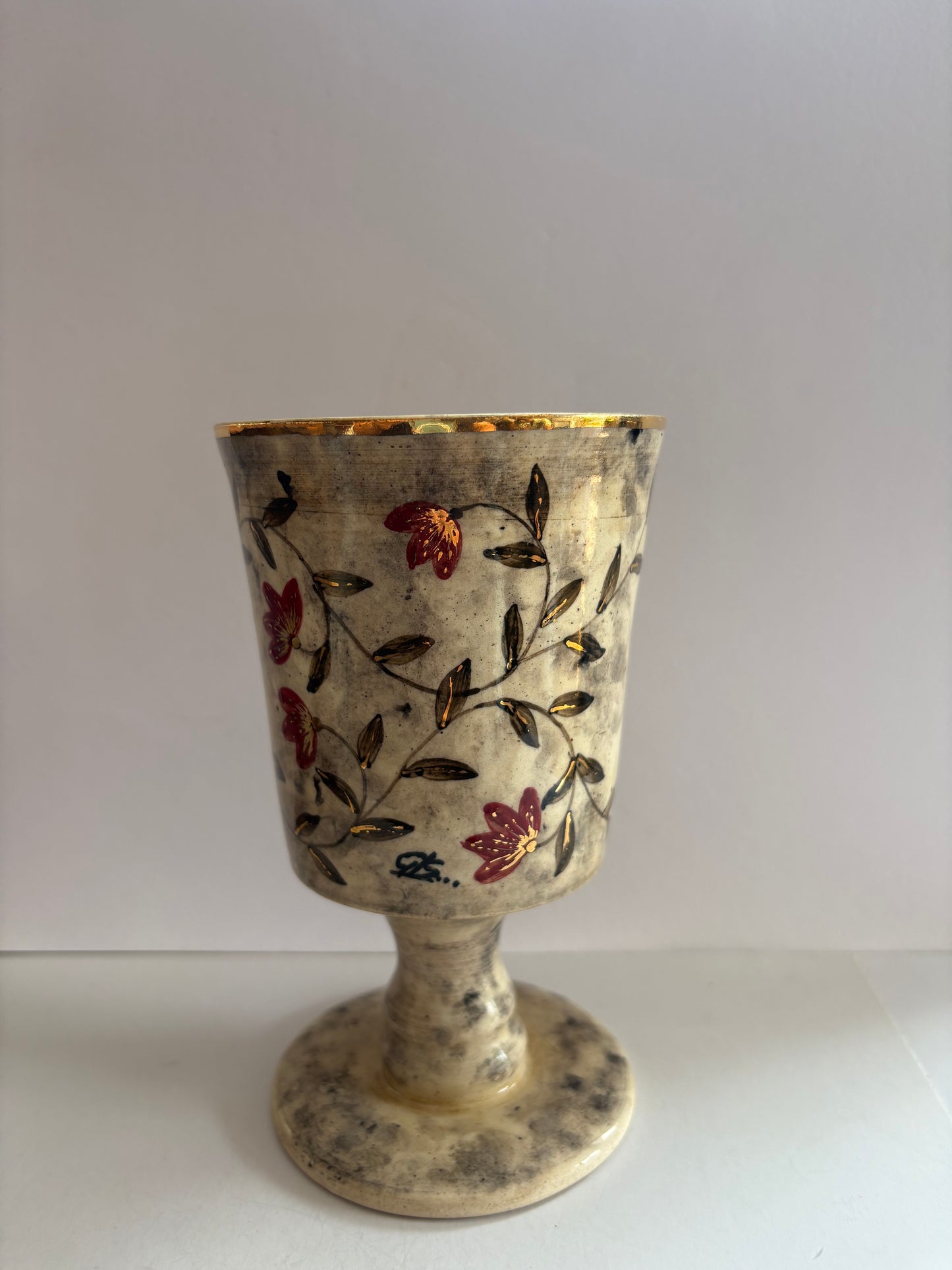 Mughal Wine Goblet Red Medium