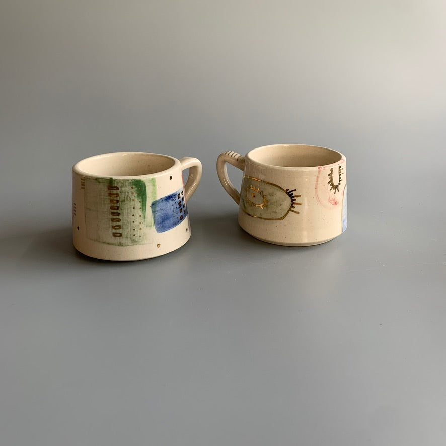 Abstract Tea Cups