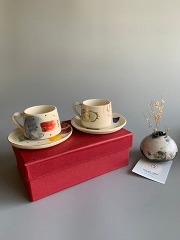 Abstract Tea Cups