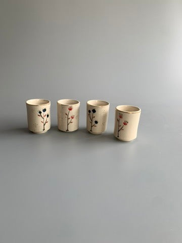Cherry Blossom Shot Glasses - Set of 4