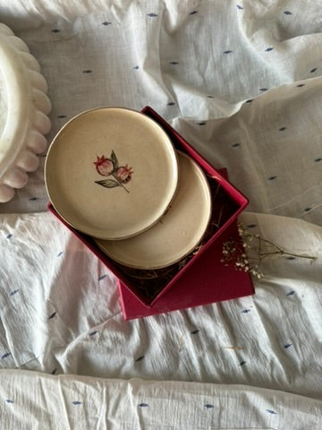 Set of 2: Anaar Cake Plates