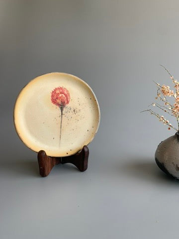 Set of 2 - Peony Cake Plates