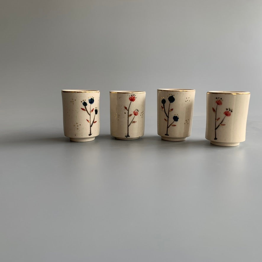 Cherry Blossom Shot Glasses - Set of 4