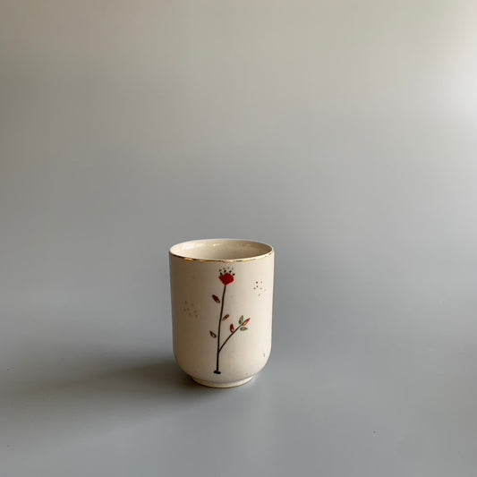 Cherry Blossom Wine Glass - Red- Small
