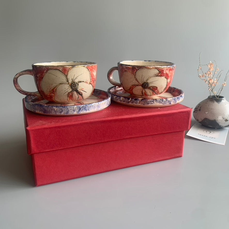 Lily - Cup and Saucers