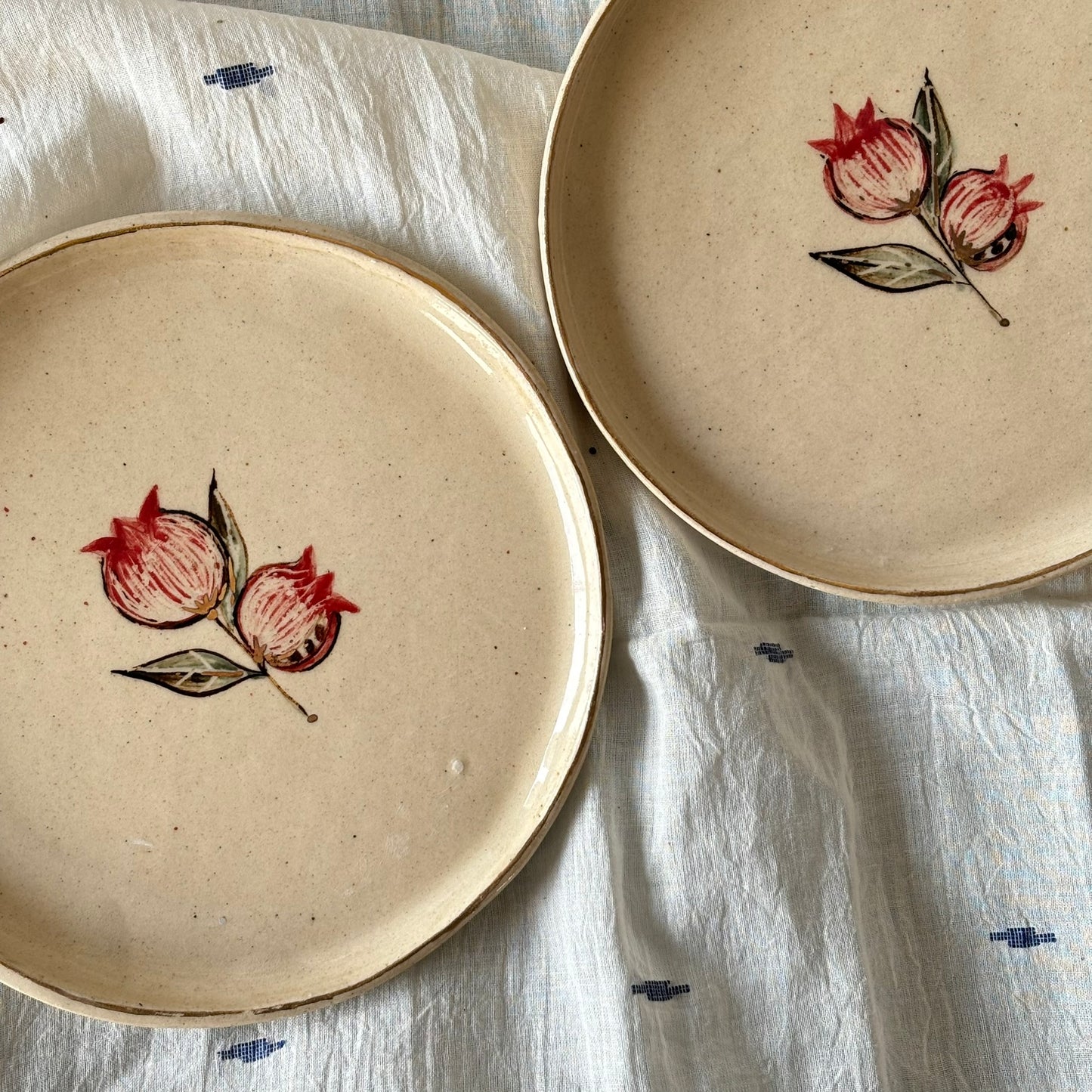 Set of 2: Anaar Cake Plates