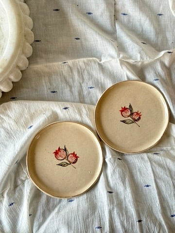 Set of 2: Anaar Cake Plates