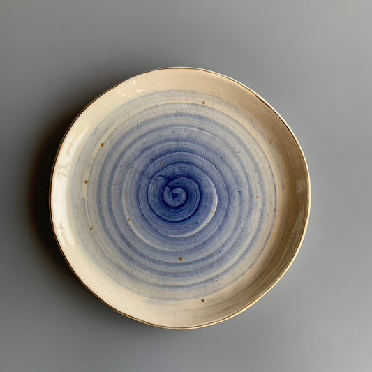 Spiral 7" Plate - Blue