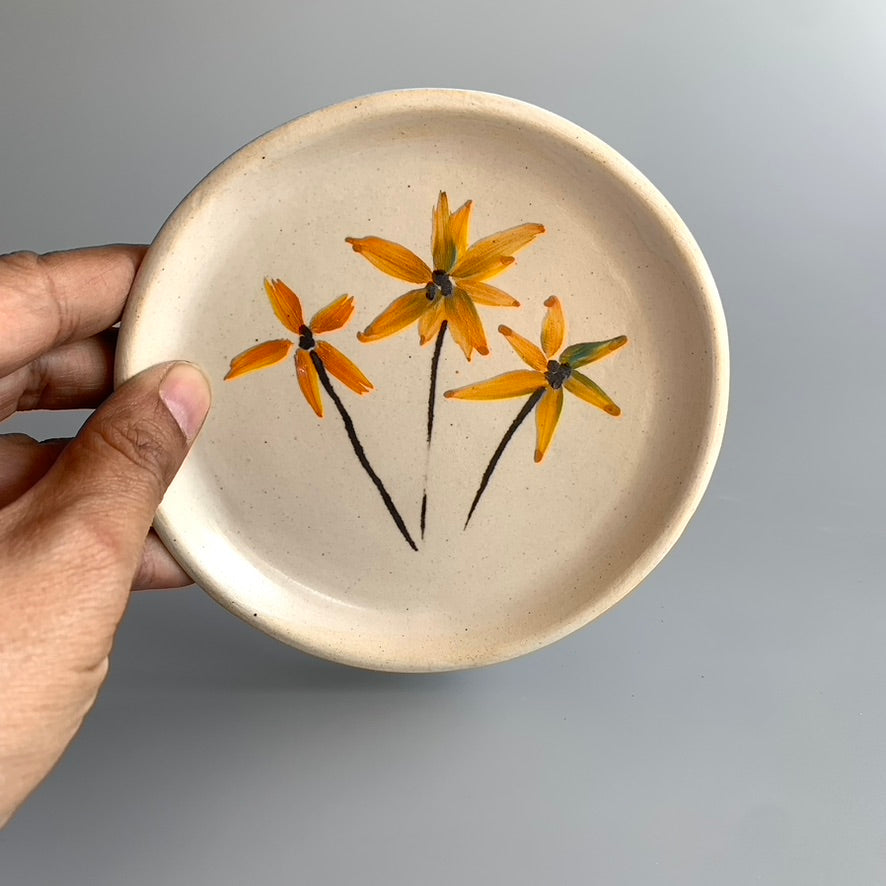 Set of 2 - Bahaar White & Orange
