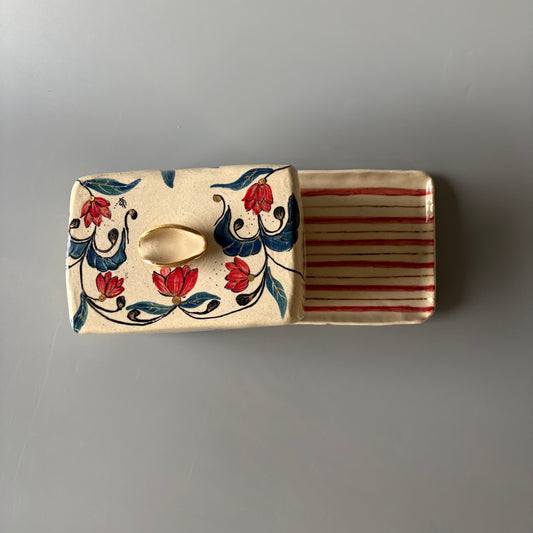 Gul Butter Dish Red
