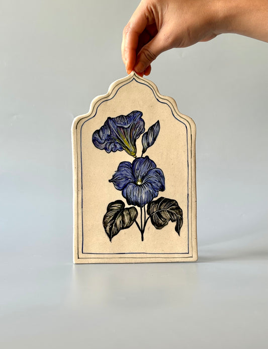 Zia Wall Art without Frame (Blue)