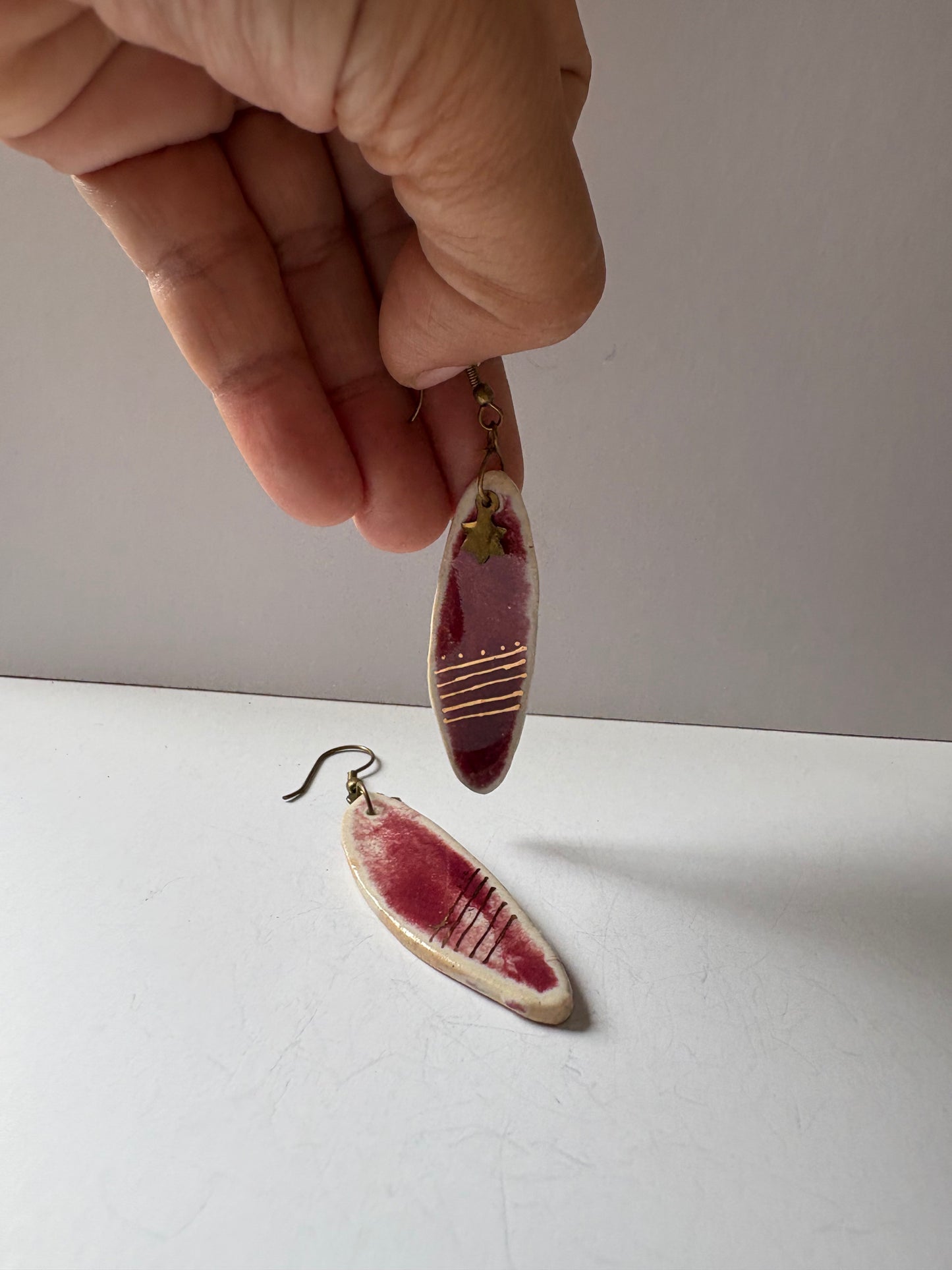 Red Drop 24K Dangler