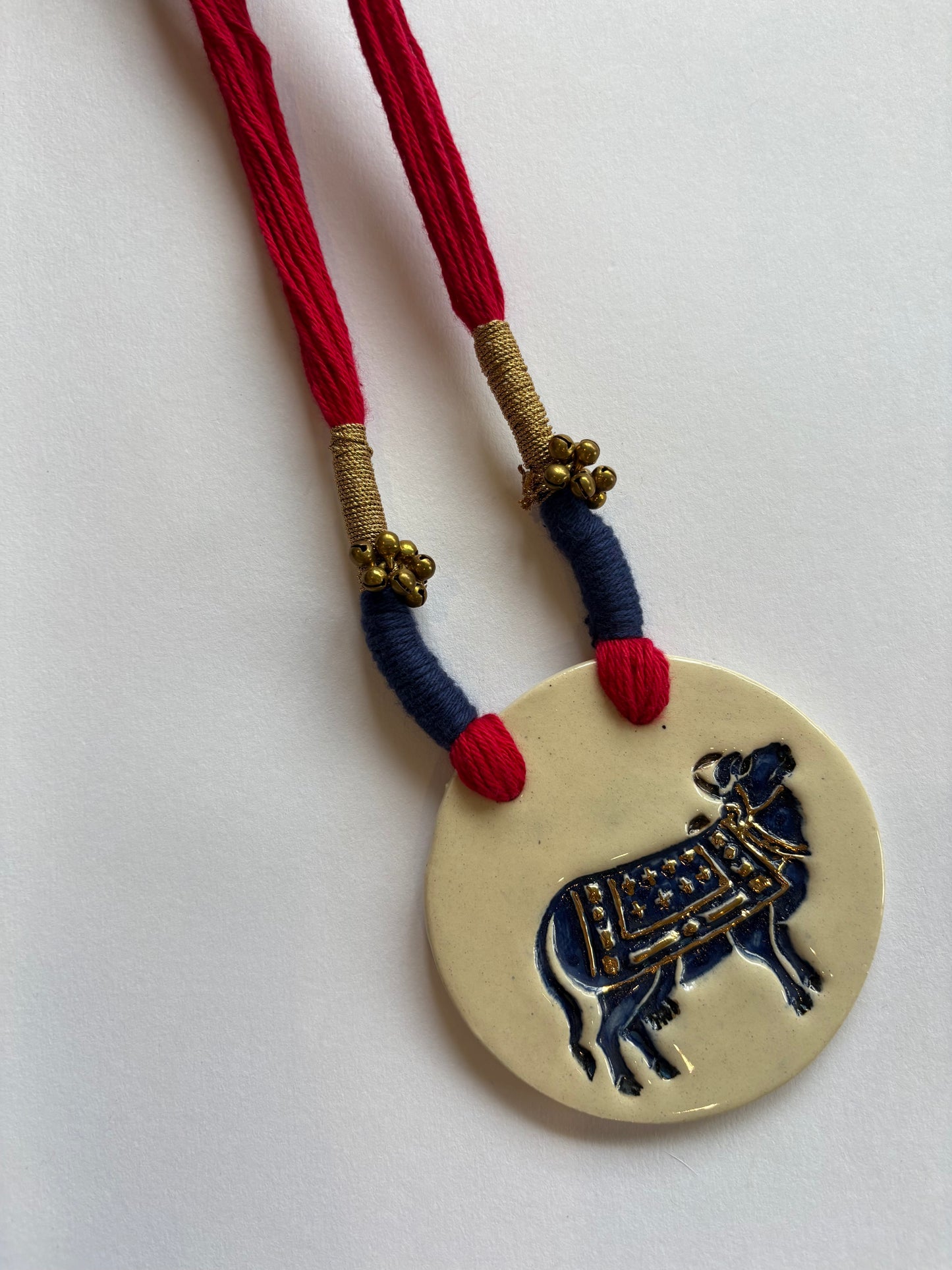 Pichwai White Blue 24K