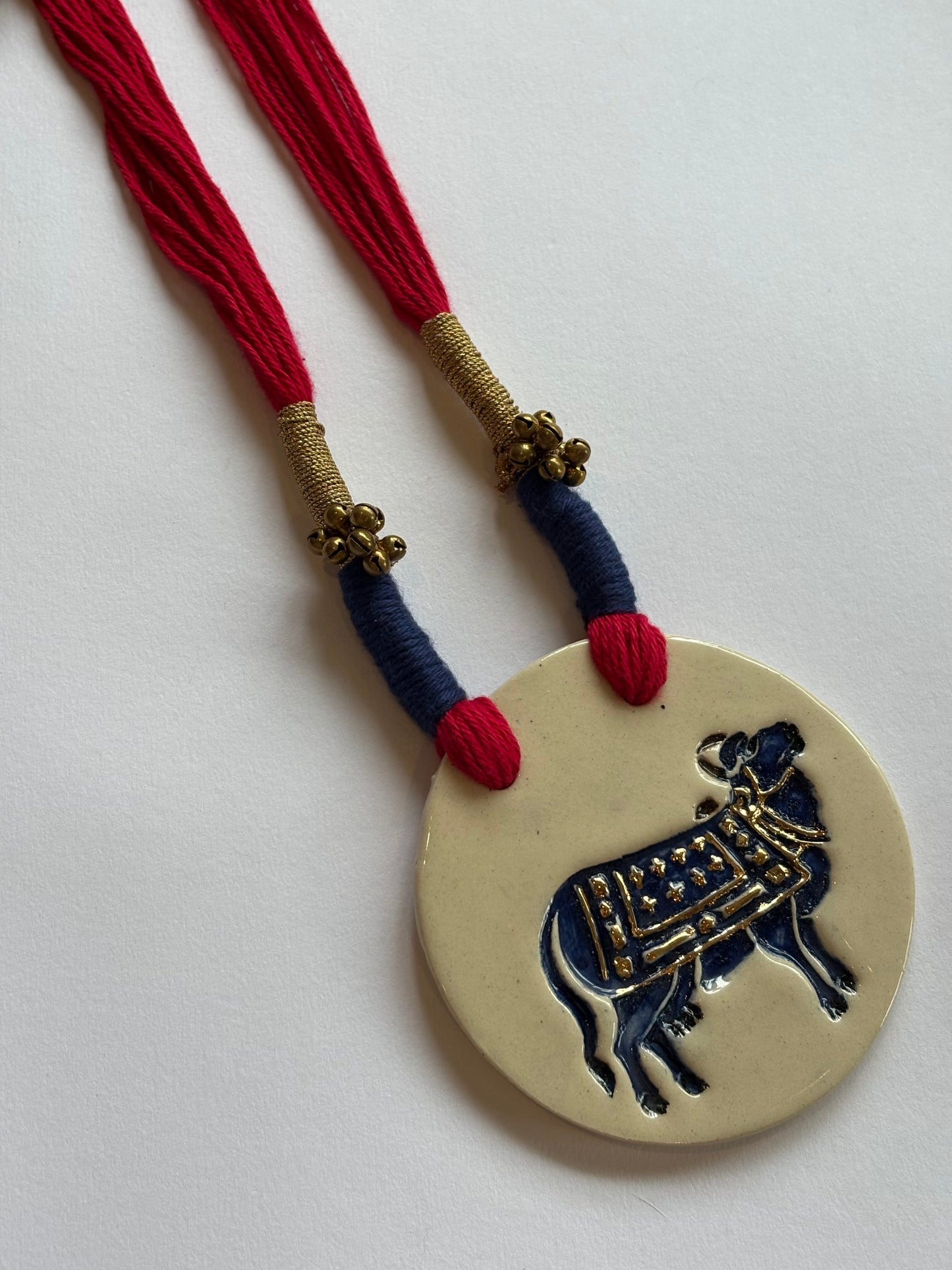 Pichwai White Blue 24K
