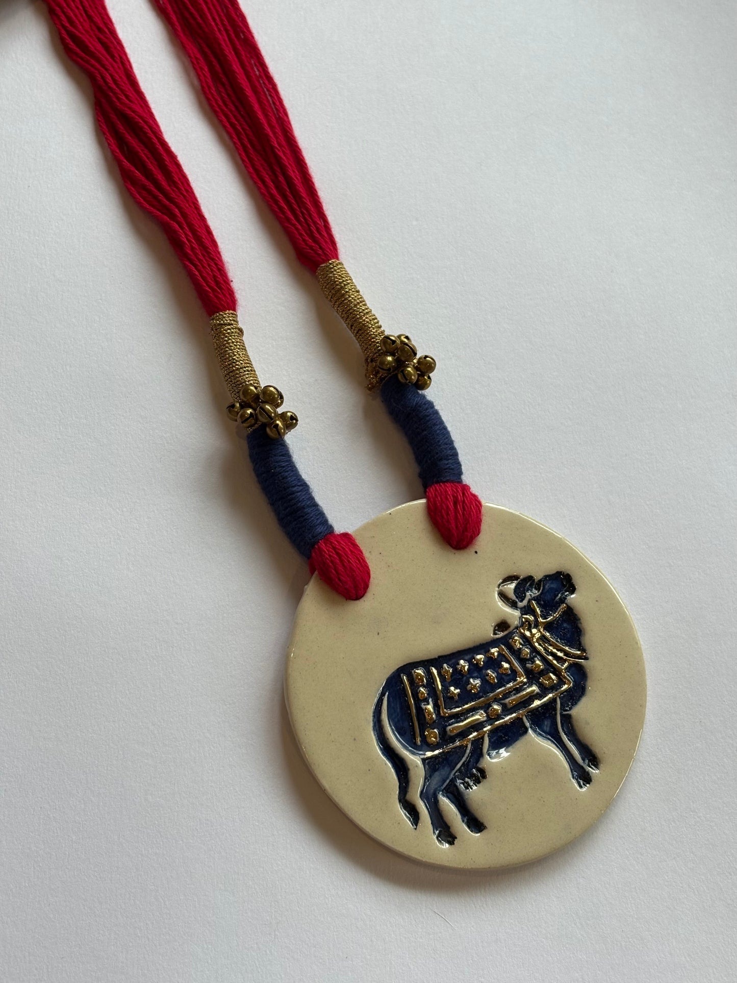 Pichwai White Blue 24K
