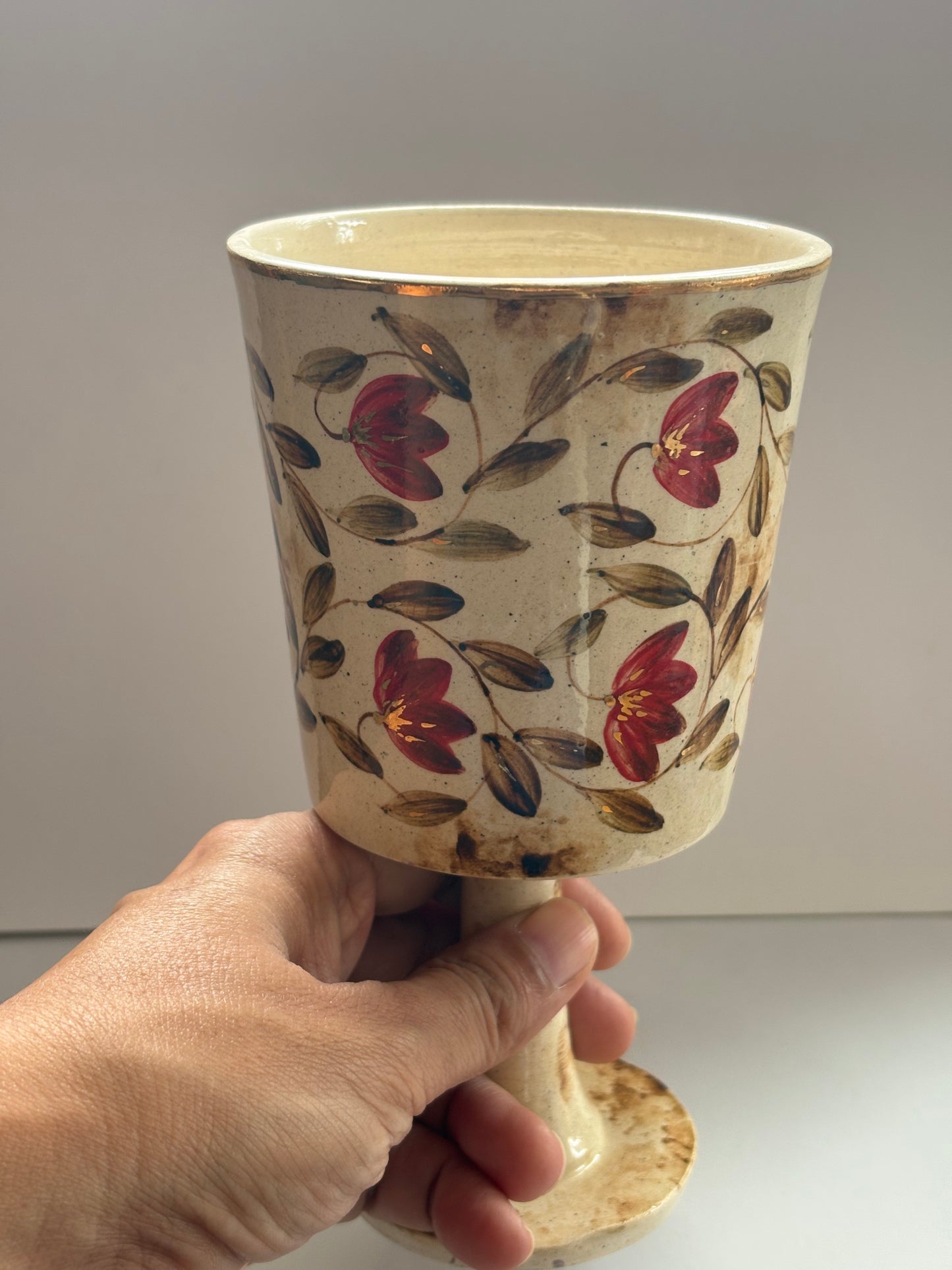Mughal Wine Goblet Red