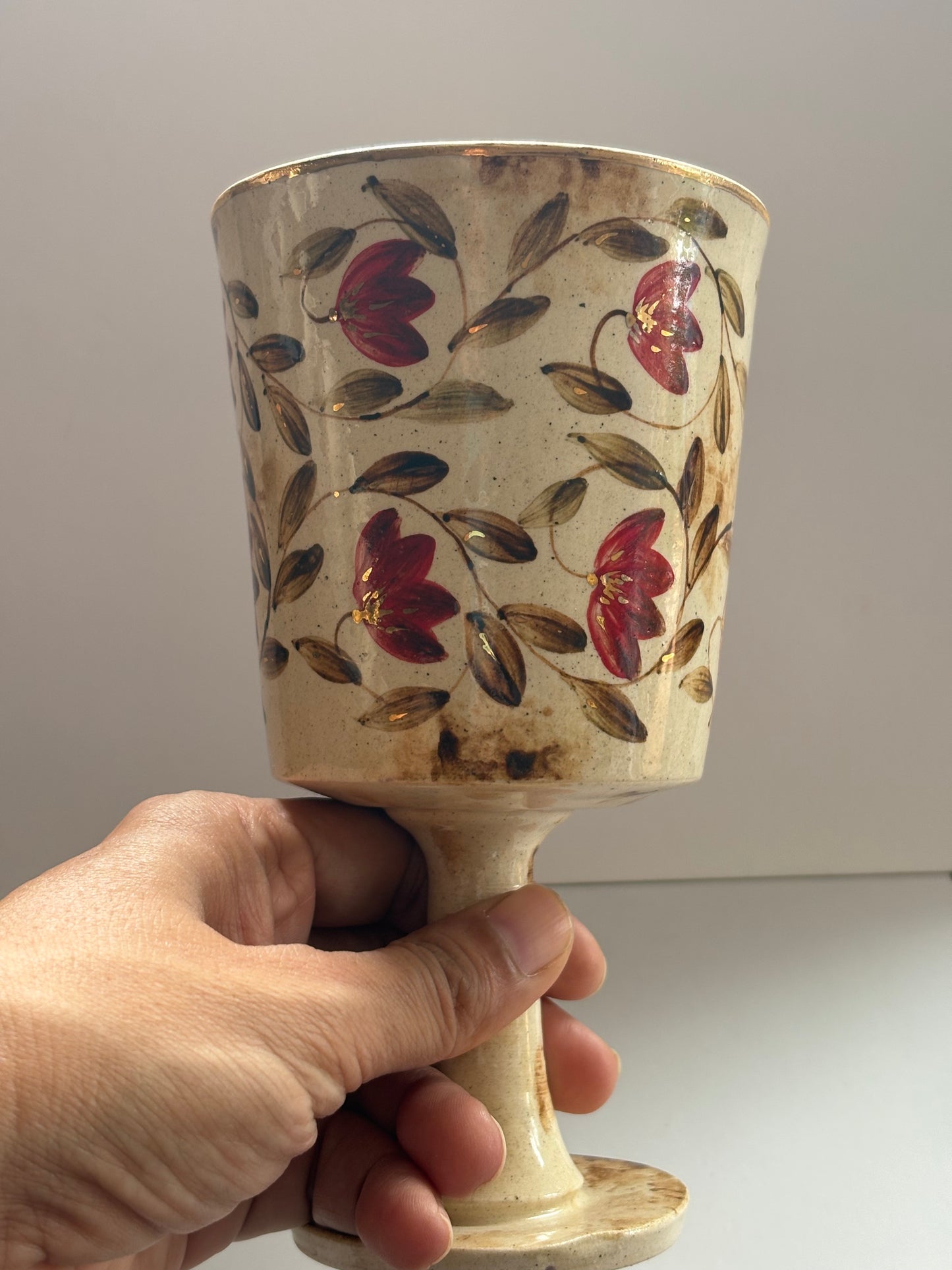 Mughal Wine Goblet Red