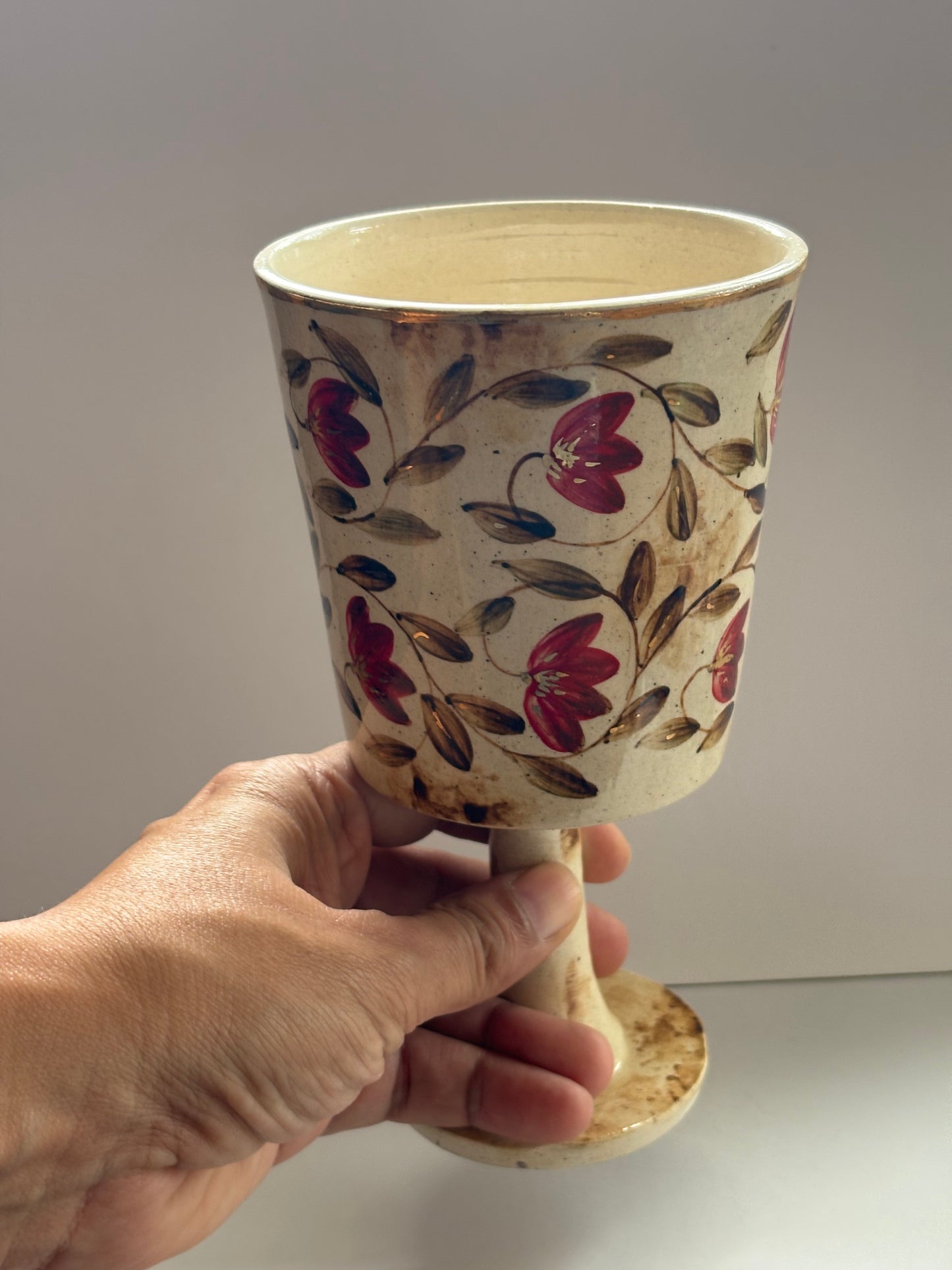 Mughal Wine Goblet Red