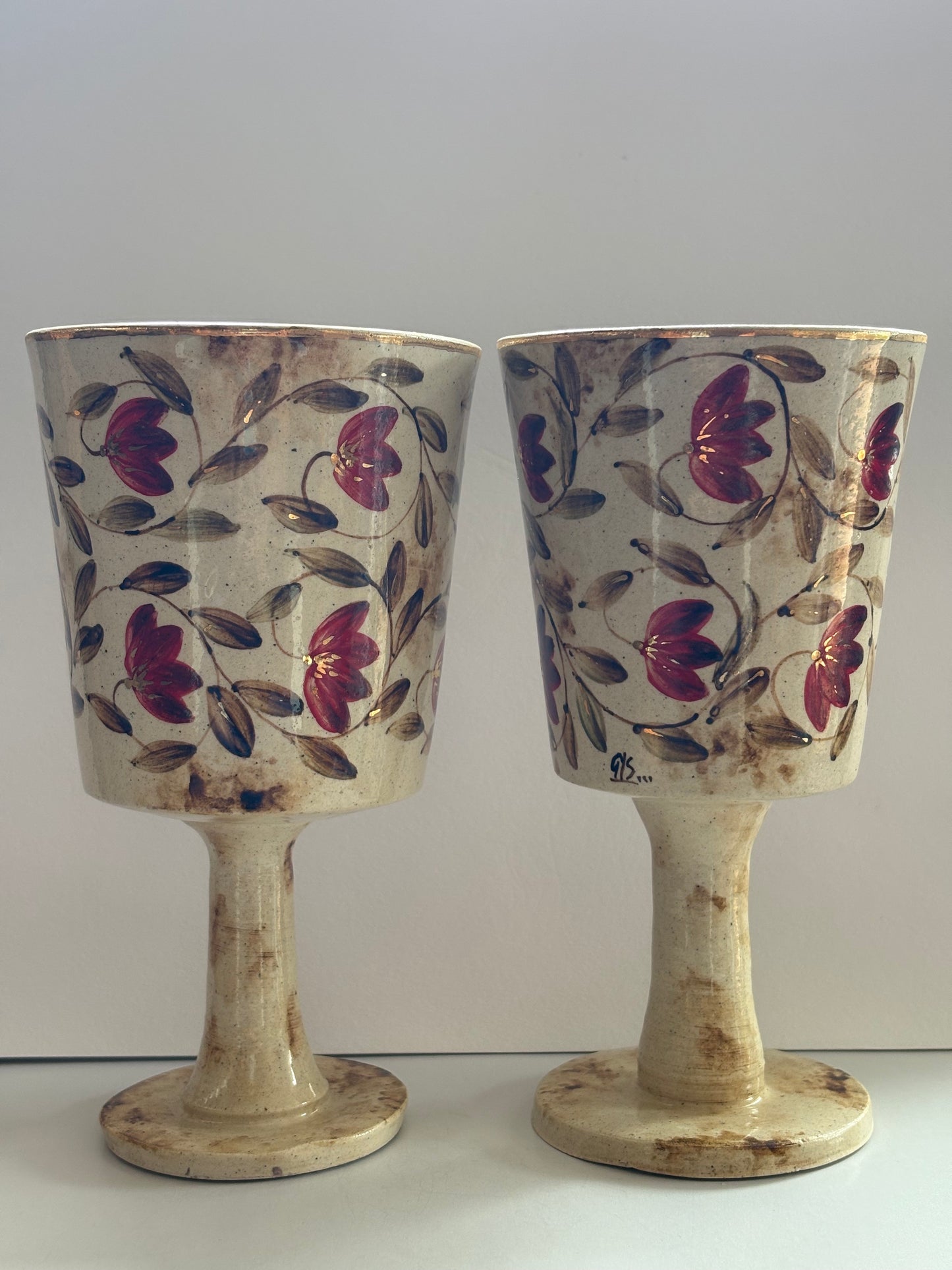 Mughal Wine Goblet Red