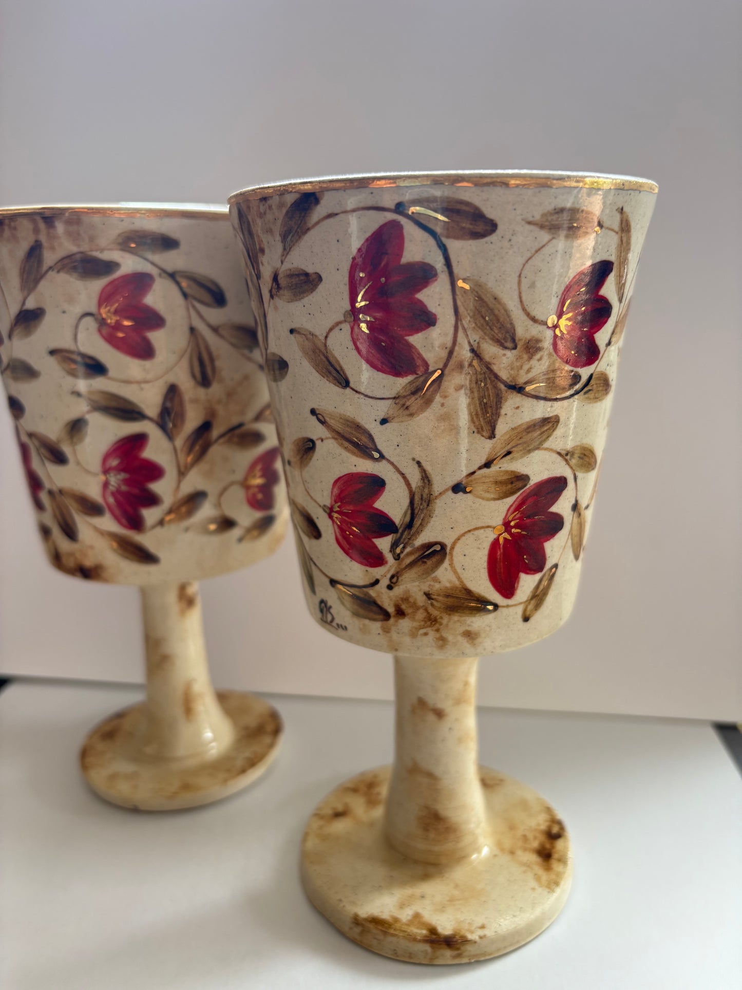 Mughal Wine Goblet Red