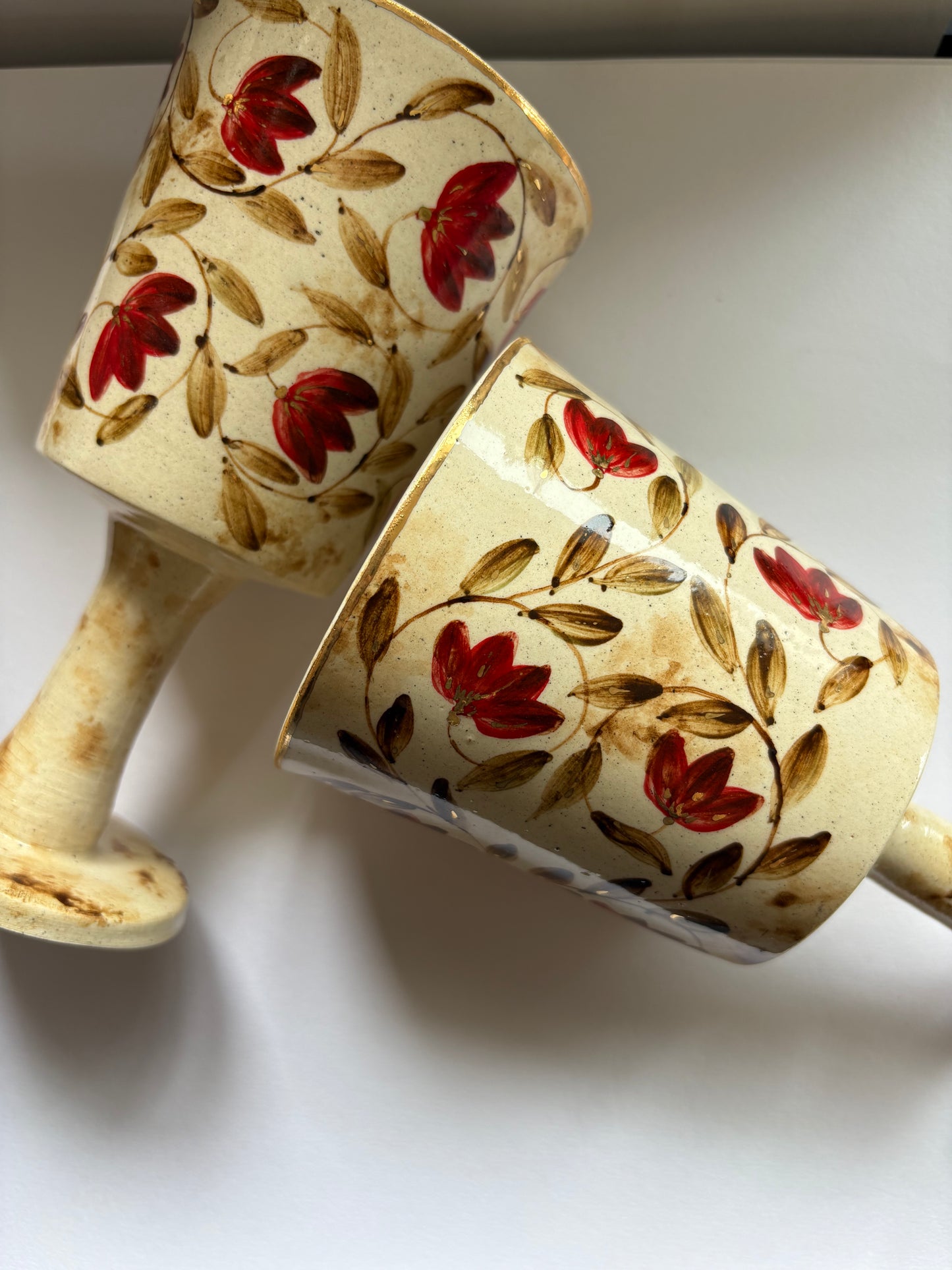 Mughal Wine Goblet Red