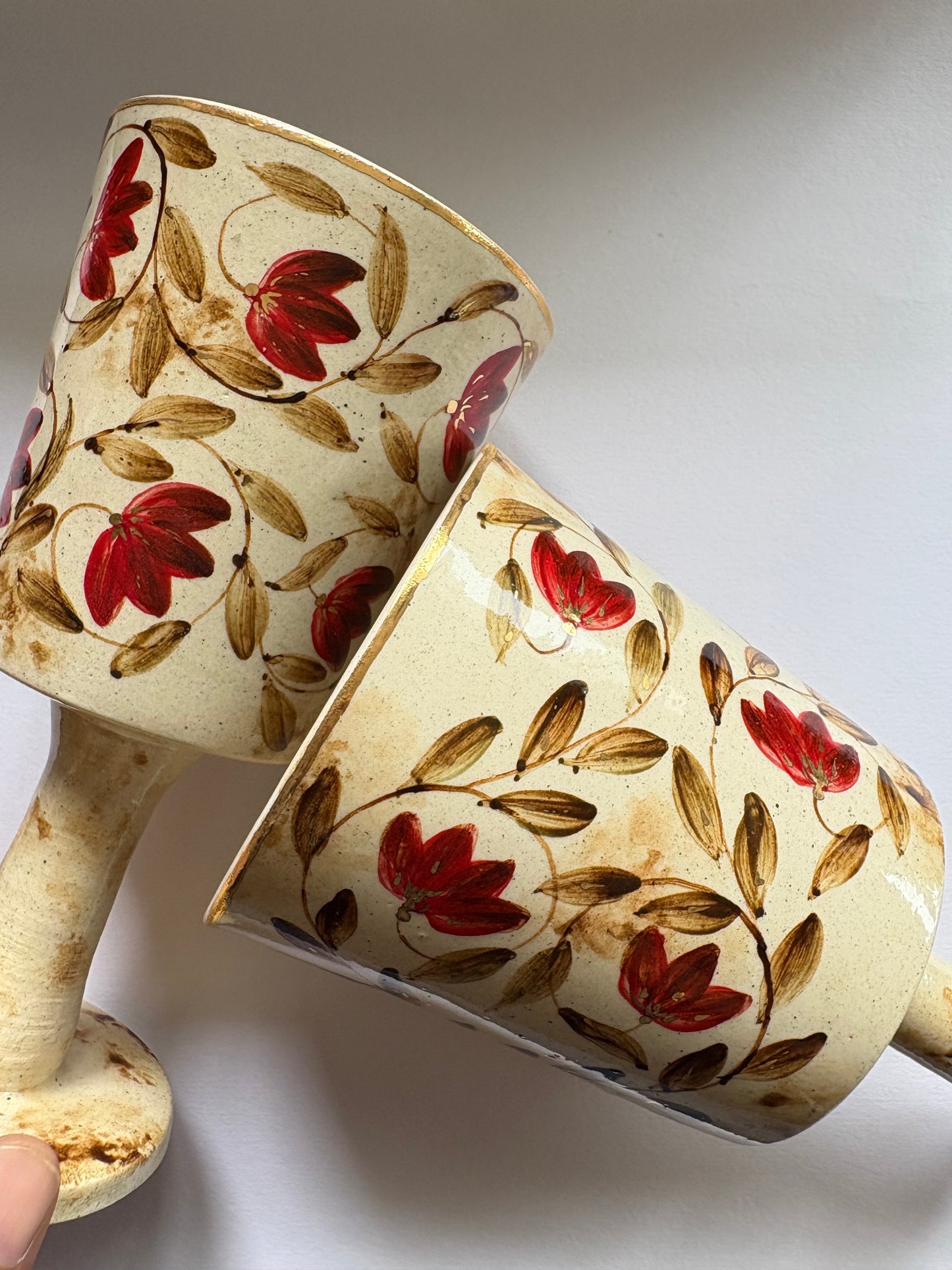 Mughal Wine Goblet Red