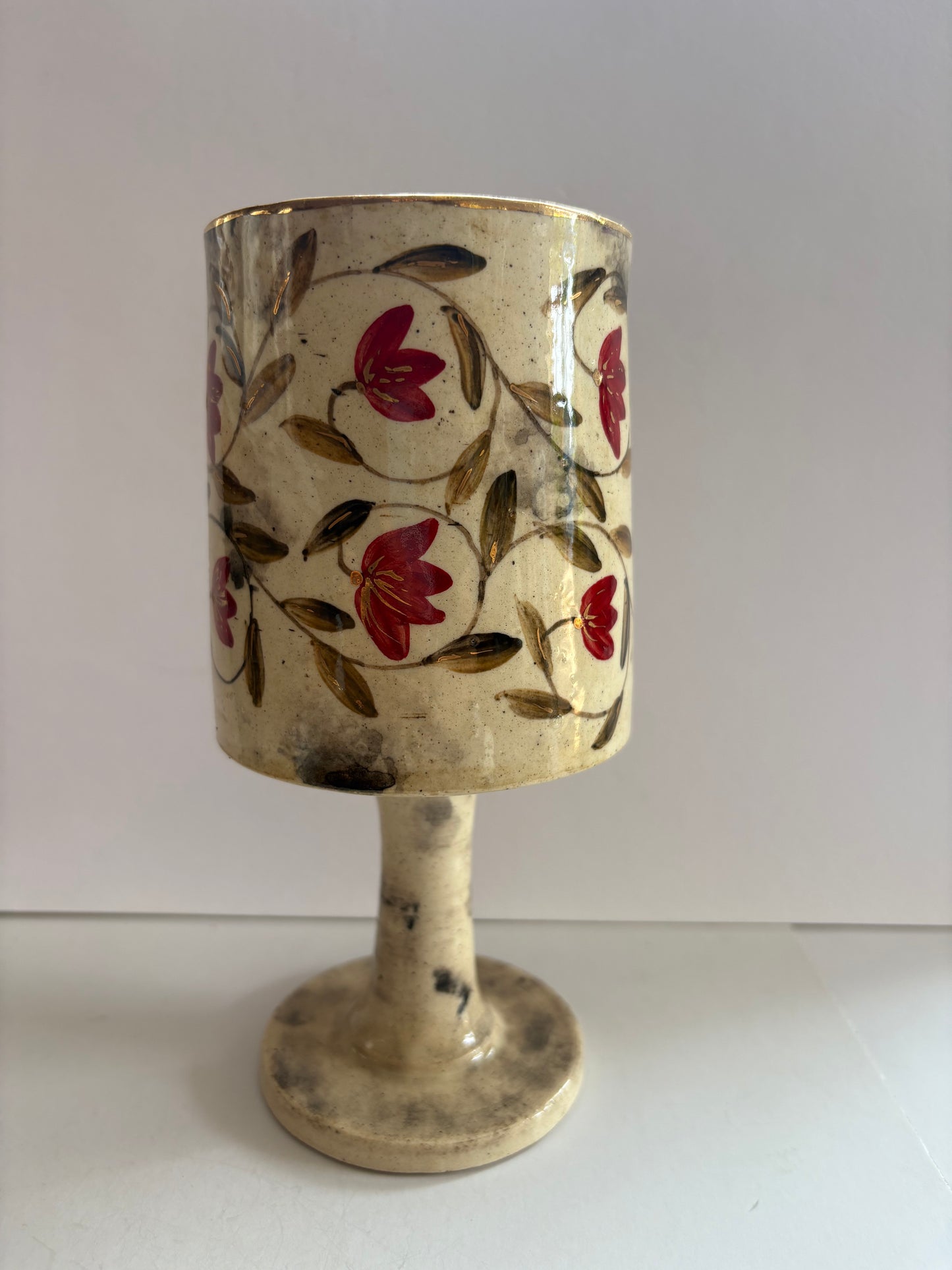 Mughal Wine Goblet Red Medium