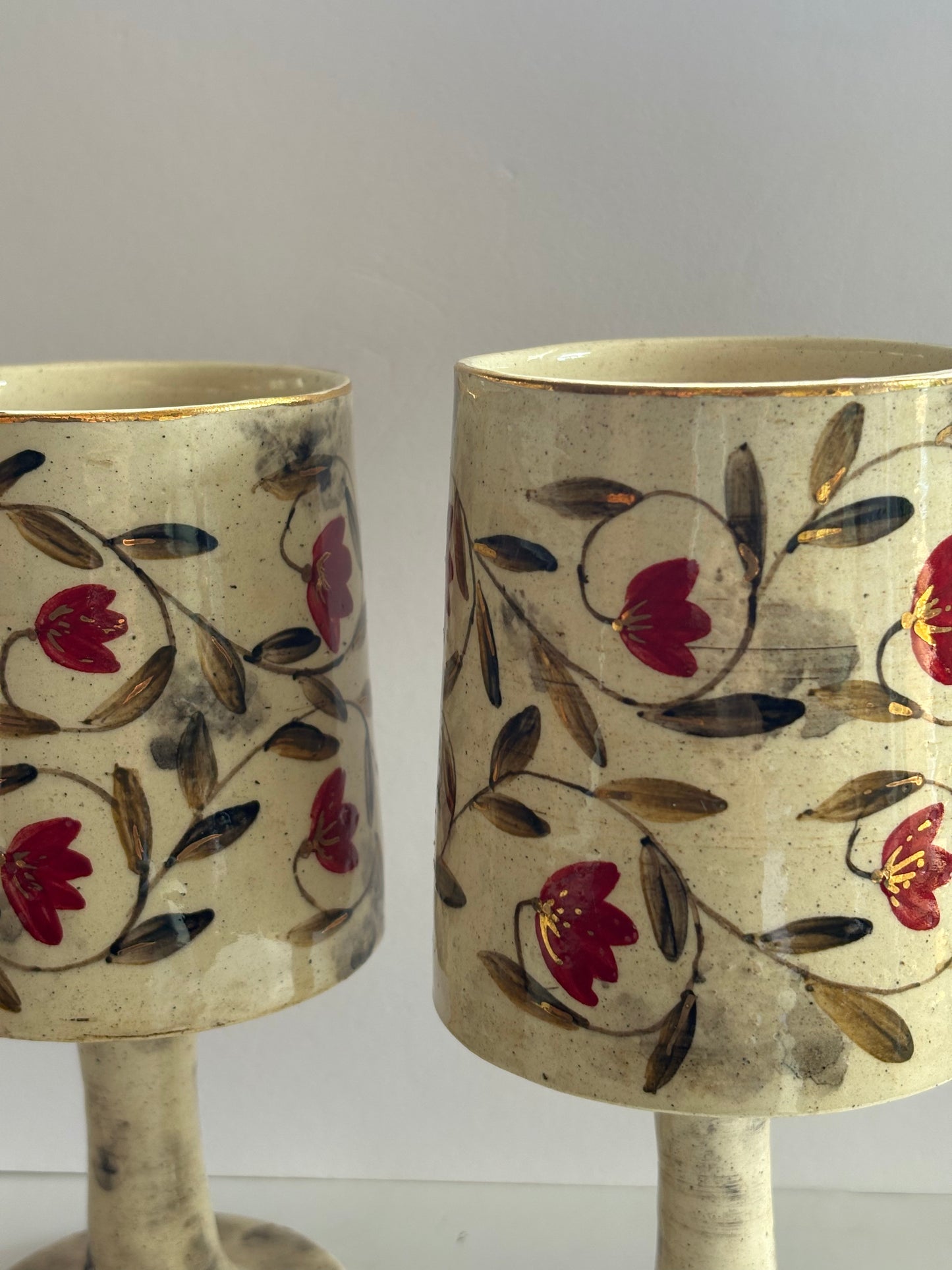 Mughal Wine Goblet Red Medium
