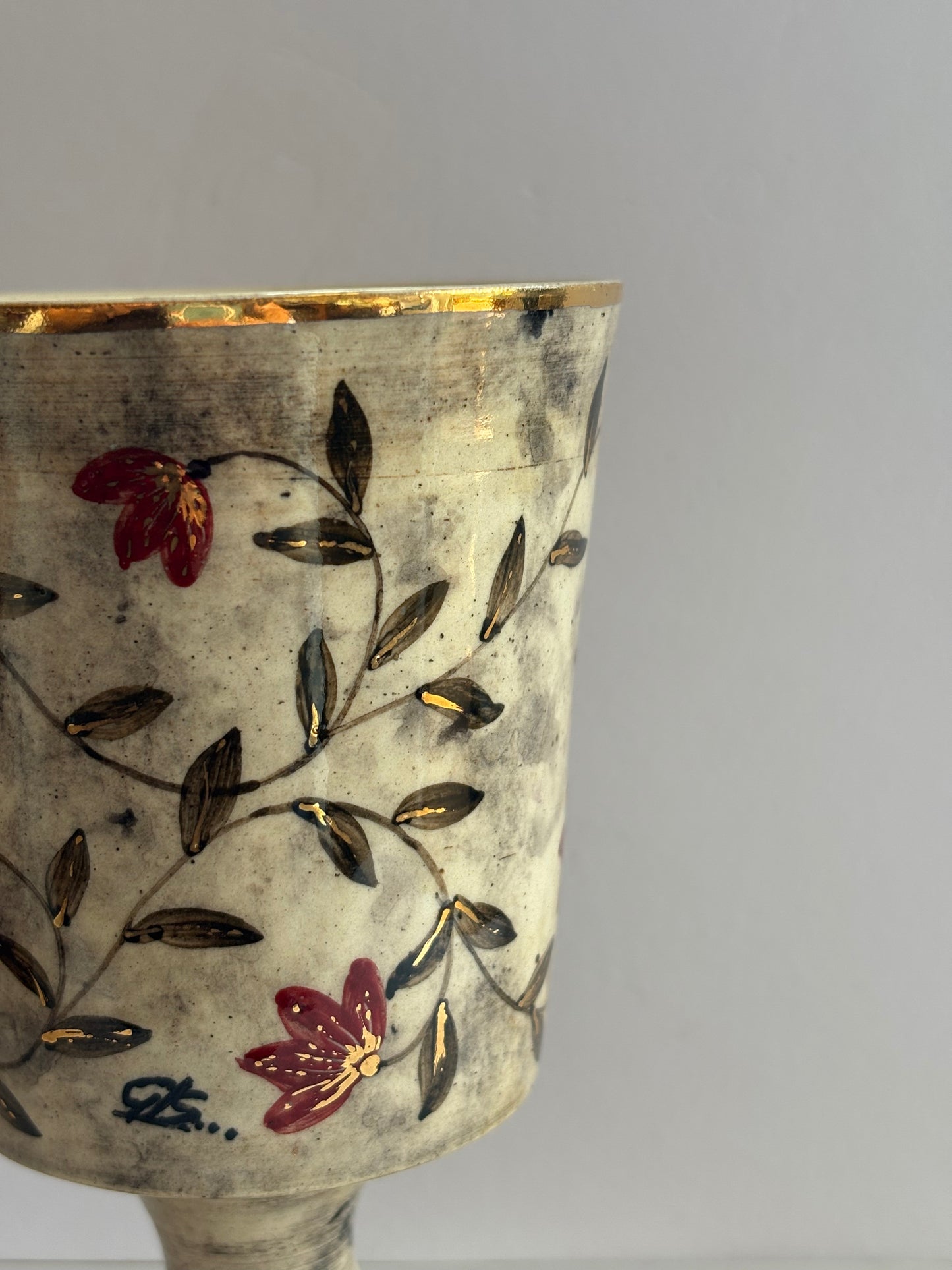 Mughal Wine Goblet Red Medium