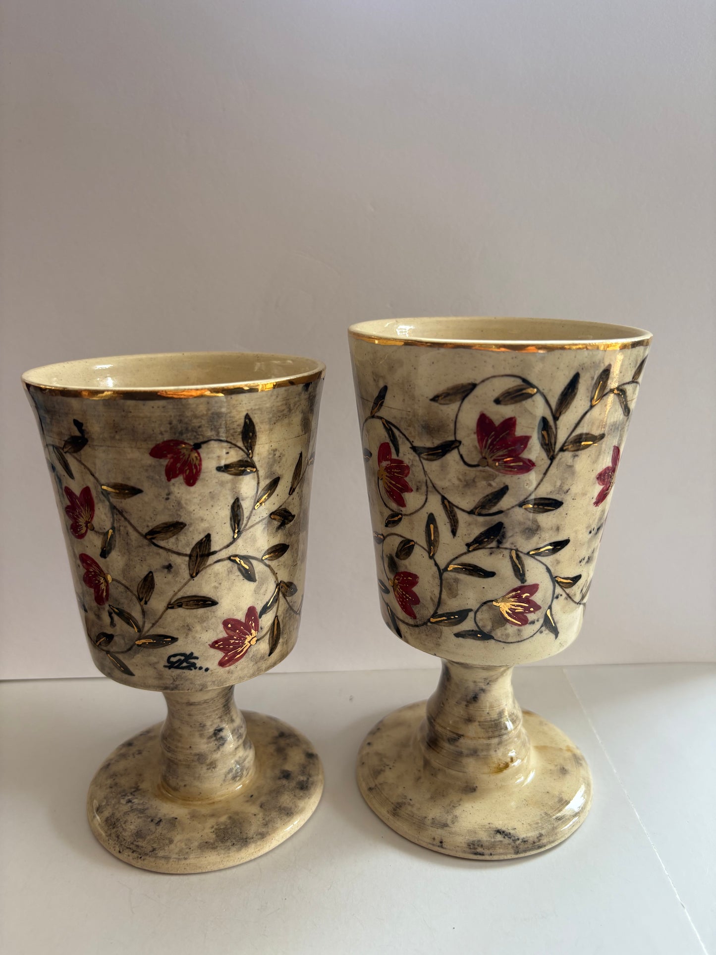 Mughal Wine Goblet Red Medium