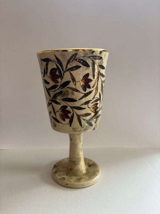 Mughal Wine Goblet Maroon Medium