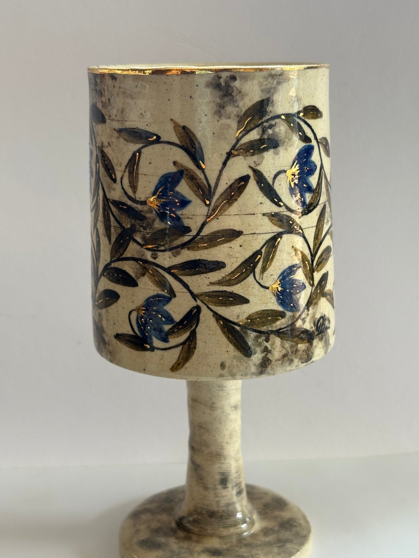 Mughal Wine Goblet Blue Medium