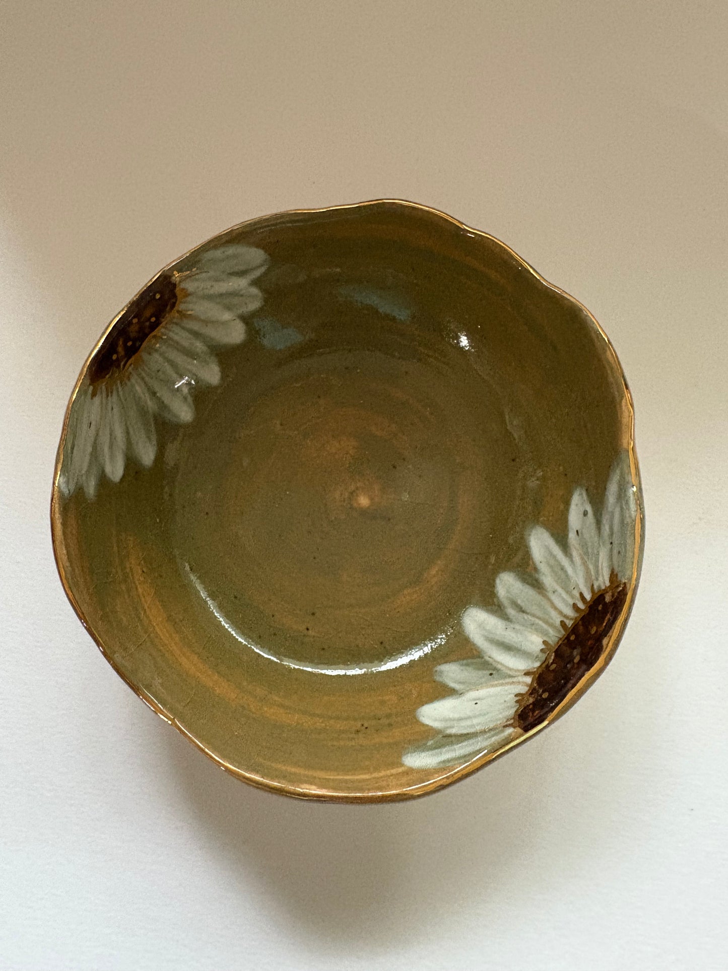 Sunflower Tapas Bowl - Green Set of 2