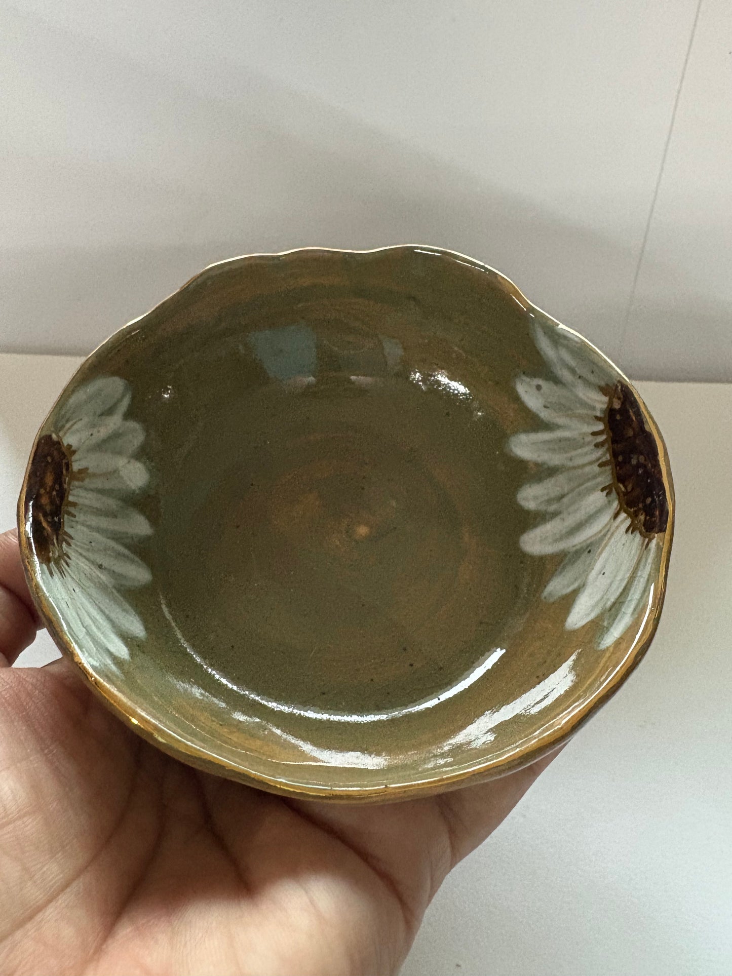 Sunflower Tapas Bowl - Green Set of 2