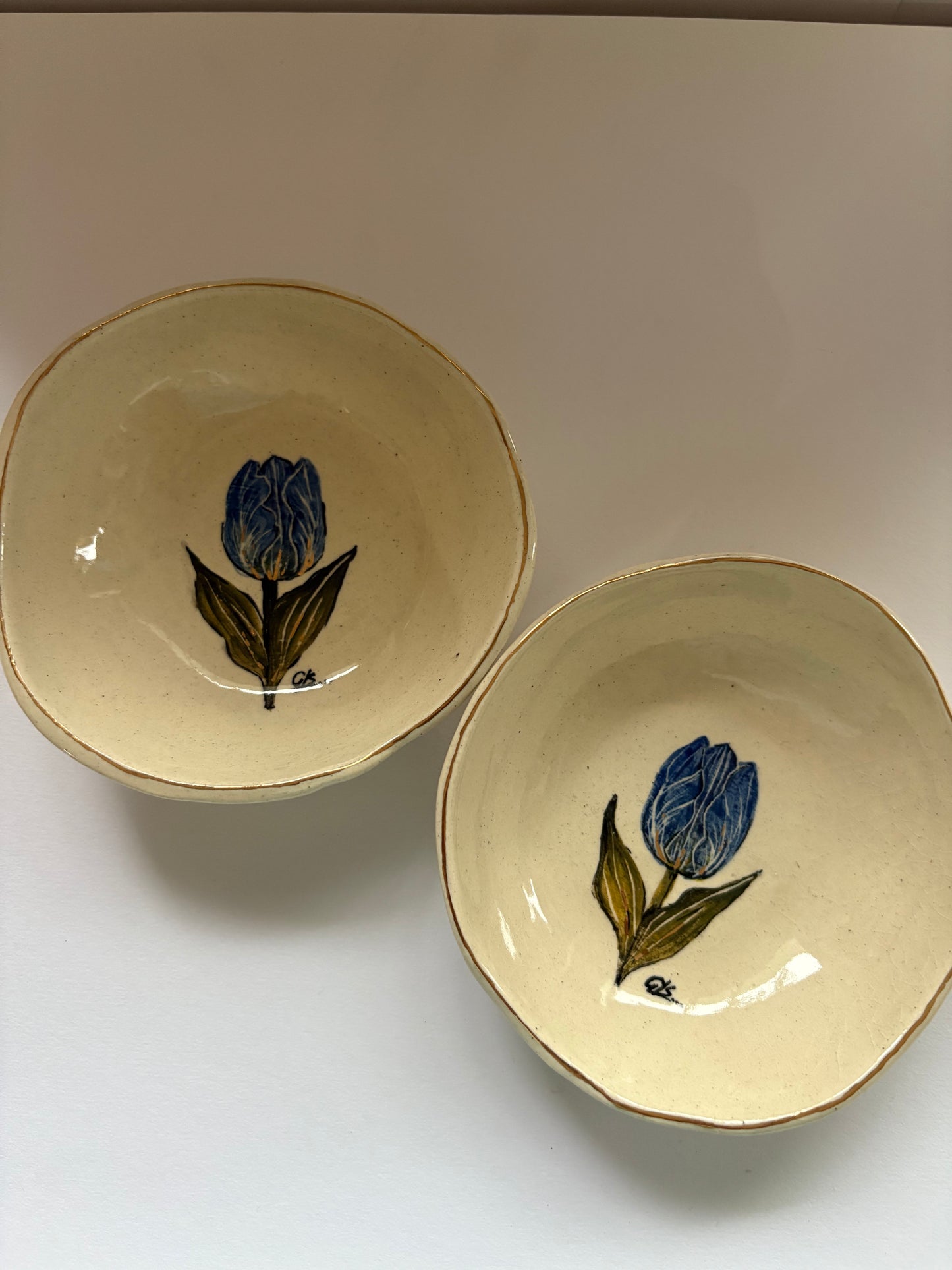 Tulip Tapas Bowl Single FLower - Set of 2