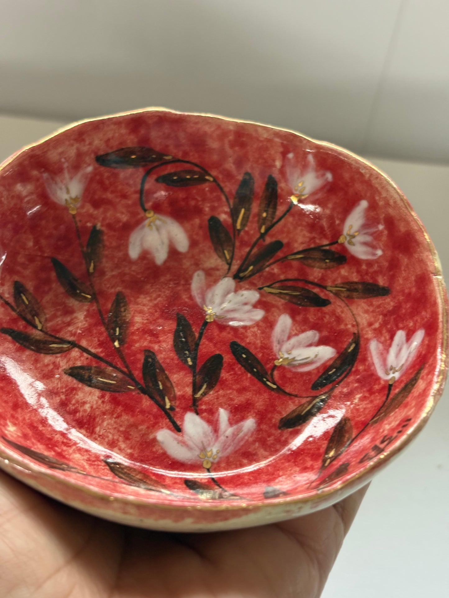 Mughal Red and White Tapas Bowls - Set of 2