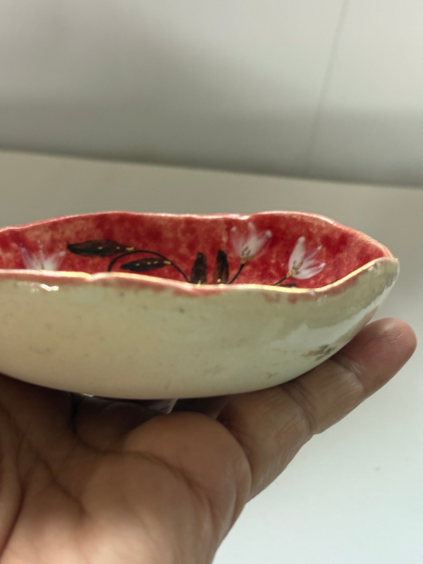 Mughal Red and White Tapas Bowls - Set of 2