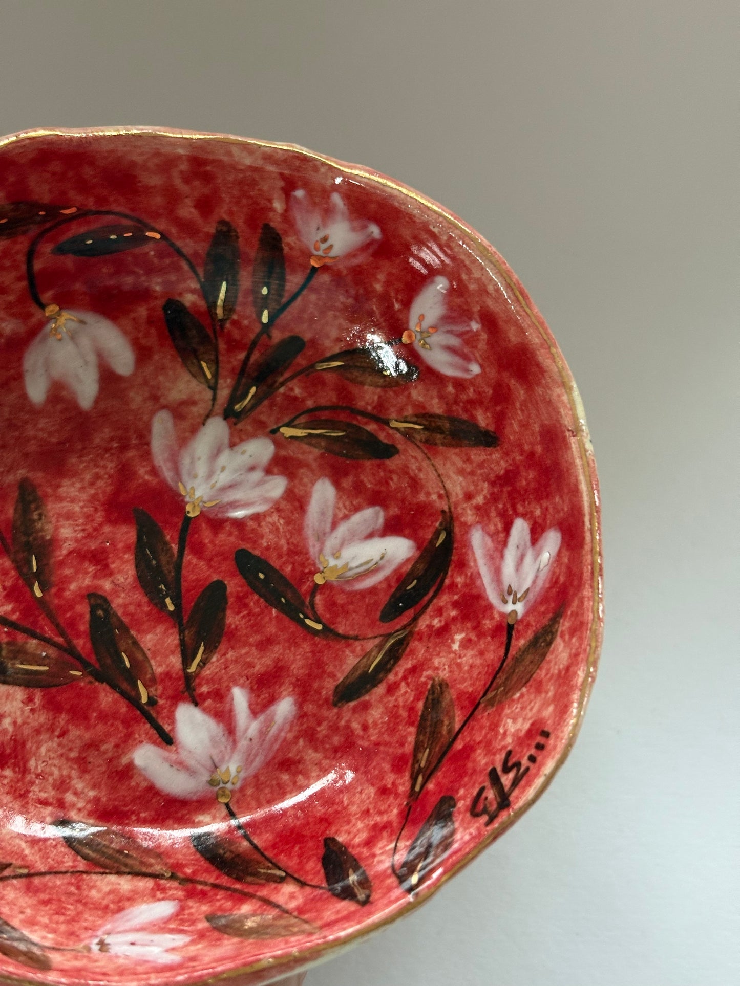 Mughal Red and White Tapas Bowls - Set of 2