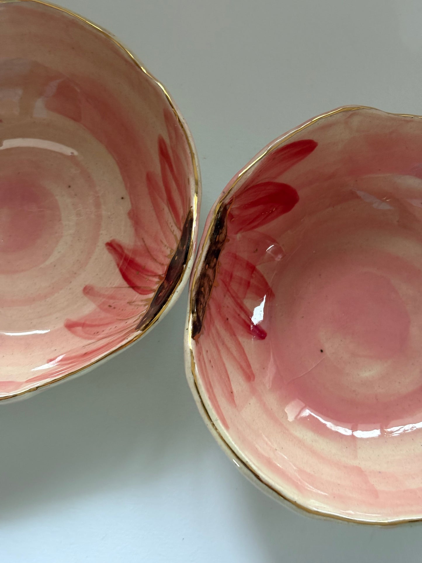 Sunflower Tapas Bowl - Pink Set of 2
