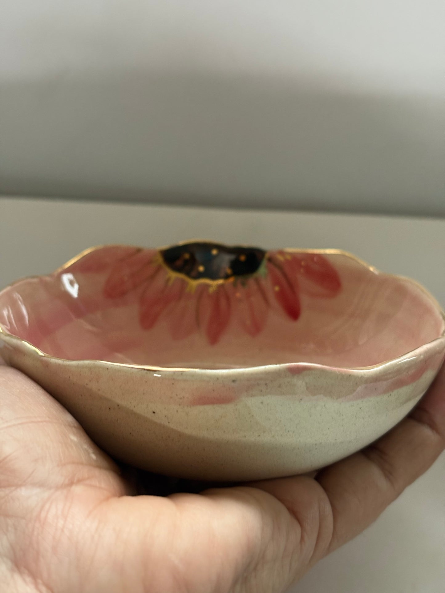Sunflower Tapas Bowl - Pink Set of 2