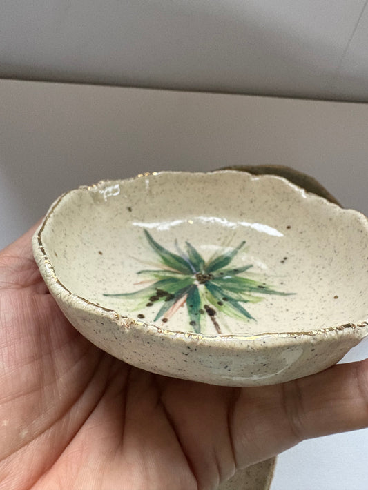 Assorted Flowers Speckles Tapas Bowl